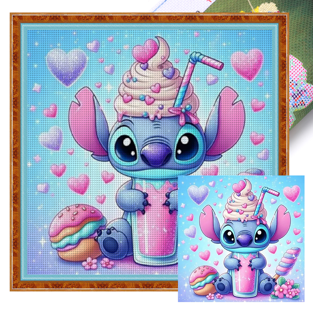 Dessert Stitch Full 11CT Pre-stamped Canvas(40*40cm) Cross Stitch