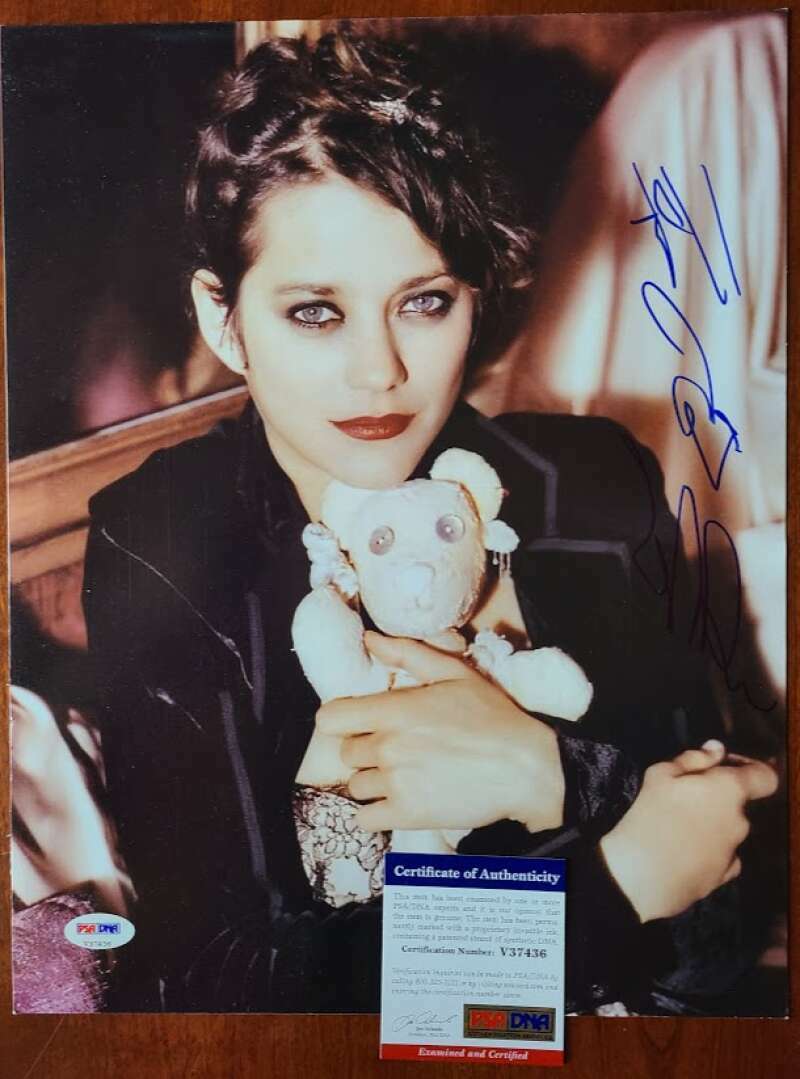 Marion Cotillard PSA DNA Coa Signed 11x14 Photo Poster painting Autograph