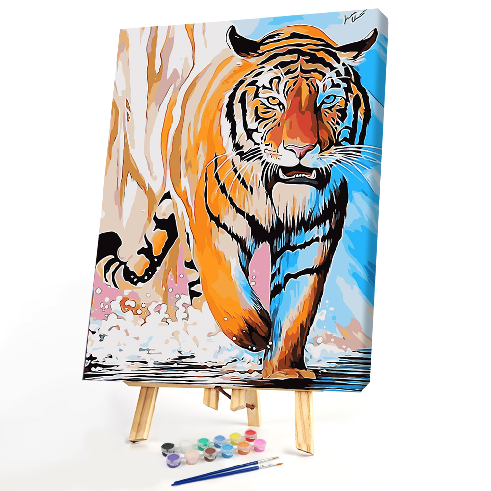 

40*50CM Paint By Numbers-Running Tiger, 501 Original