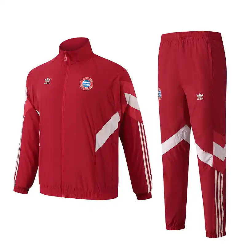 24/25 Bayern Munich Red Windbreaker Suit