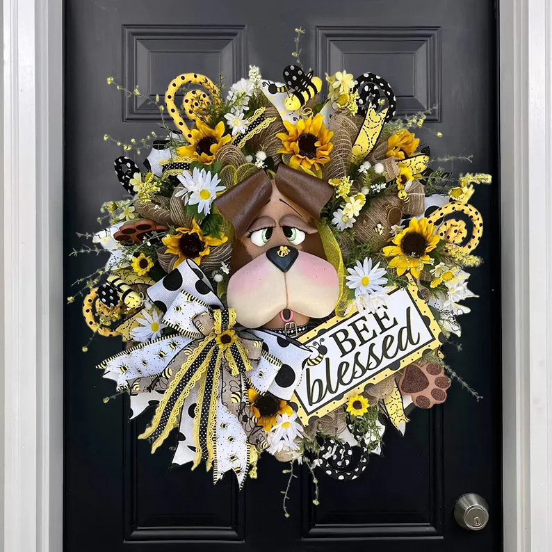 🐶Puppy Wreath-dog lovers gift