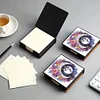 (US Local)PU Moon Flower Diamond Painting Notecard Box with 160 Sheets of Paper