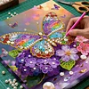 DIY Pearl Painting Butterfly for Home Decor with Frame(25x25cm)