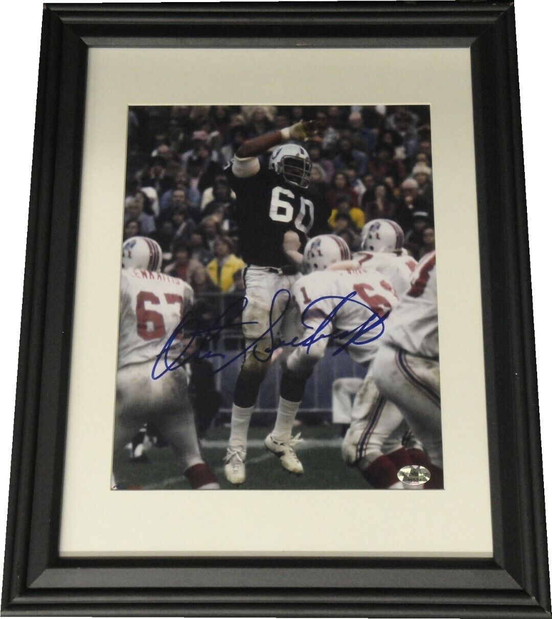 Otis Sistrunk Hand Signed Autographed 8x10 Photo Poster painting Custom Framed Oakland Raiders