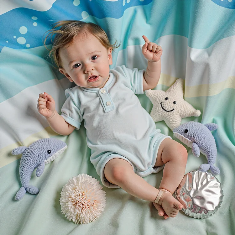 [New] 20" Reborn Newborn Silicone Vinyl Body Doll Eyes Opend Girl Named Modina