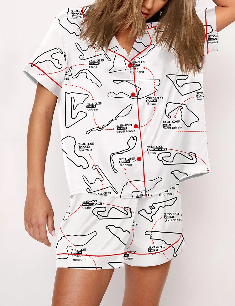 Racing Schedule Pajama Set