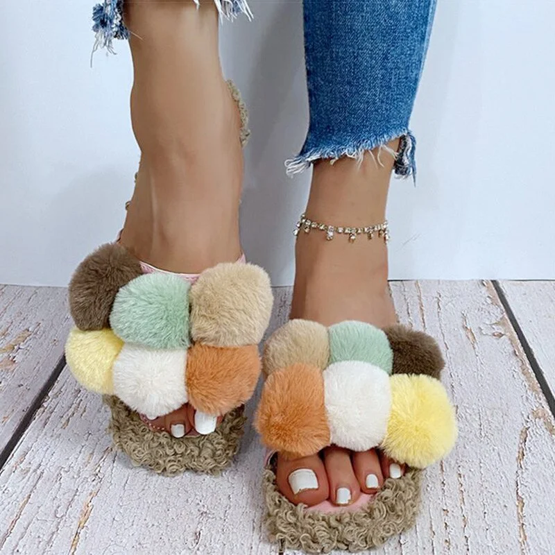 Woman Sandals Sweet Flat Sandals Colorful Summer Shoes Women Outdoor Indoor Slippers Soft Bottom Sandals Shoes Women Flip Flop