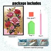 (US Local)Special Shaped Rose 50 Pages Diamond Painting Notebook for Adults Beginners