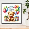 (40*40cm)Bear - Round Partial AB Drill Diamond Painting