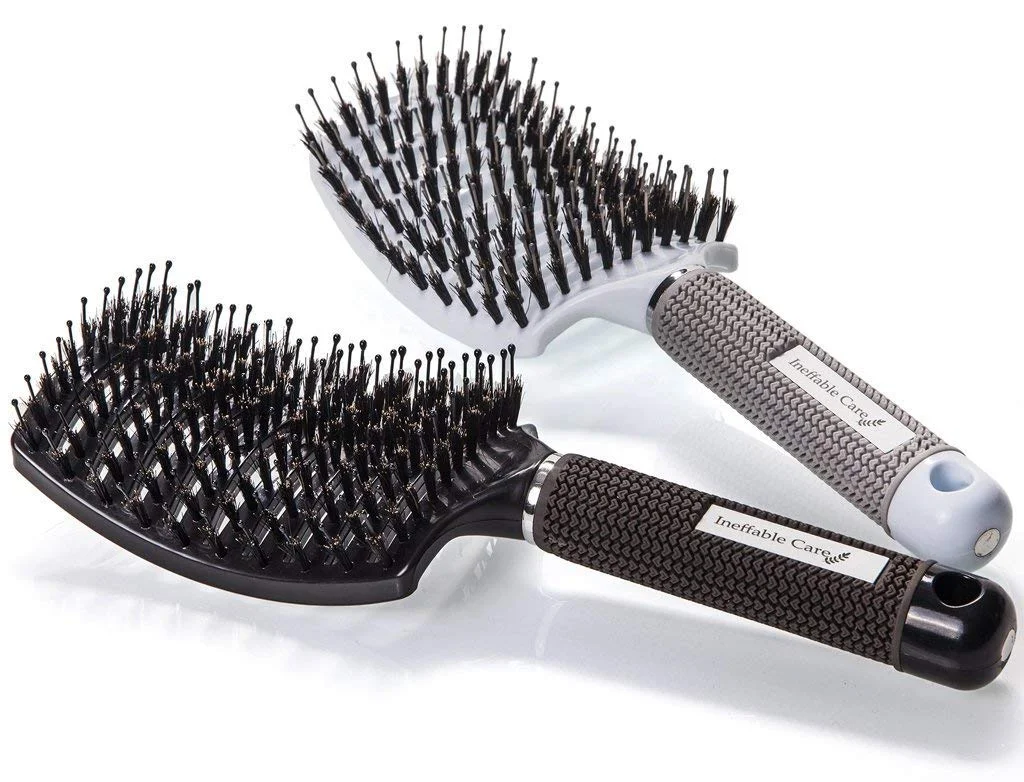 Curved and Vented Detangling Hair Brush for Women Long, Thick, Thin, Curly & Tangled Hair Vent Brush Gift kit