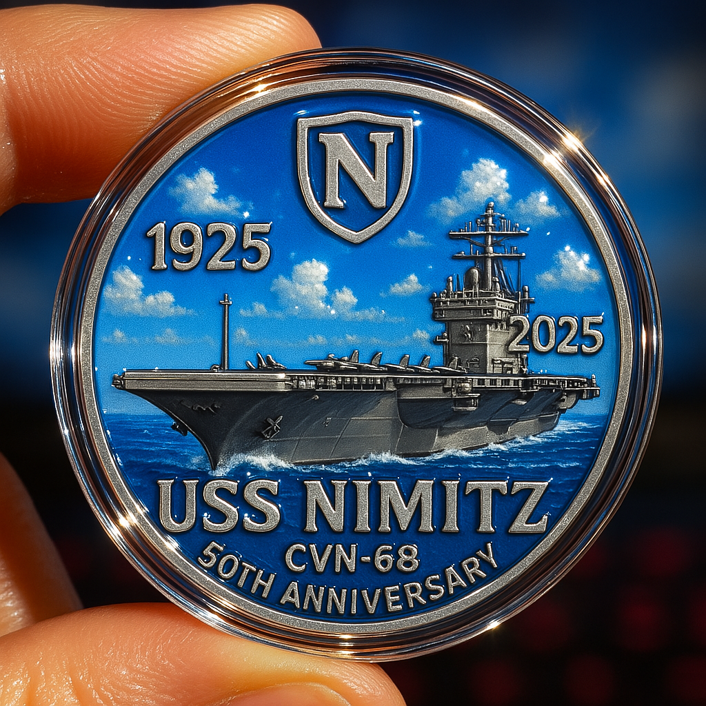 USS Nimitz 50th Anniversary Coin