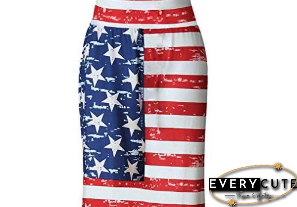 Women's Flag Printed Skirt
