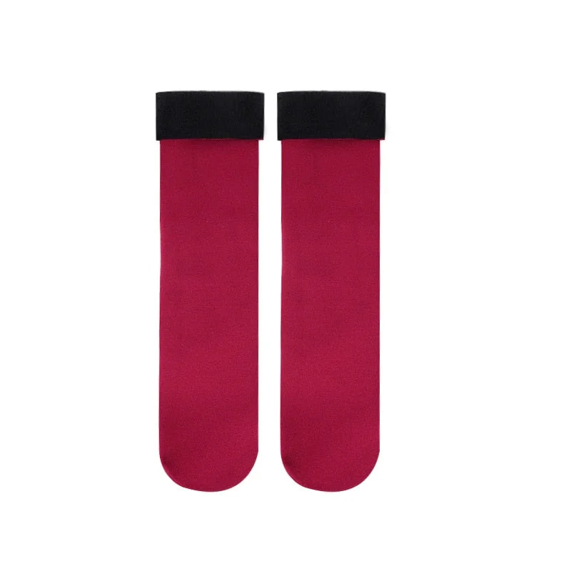 Winter Warmer Women Thicken Thermal Wool Cashmere Snow Socks Seamless Velvet Boots Floor Sleeping Socks for Fashion Women