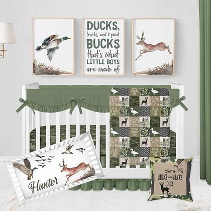 Baby boy deer crib best sale bedding sets