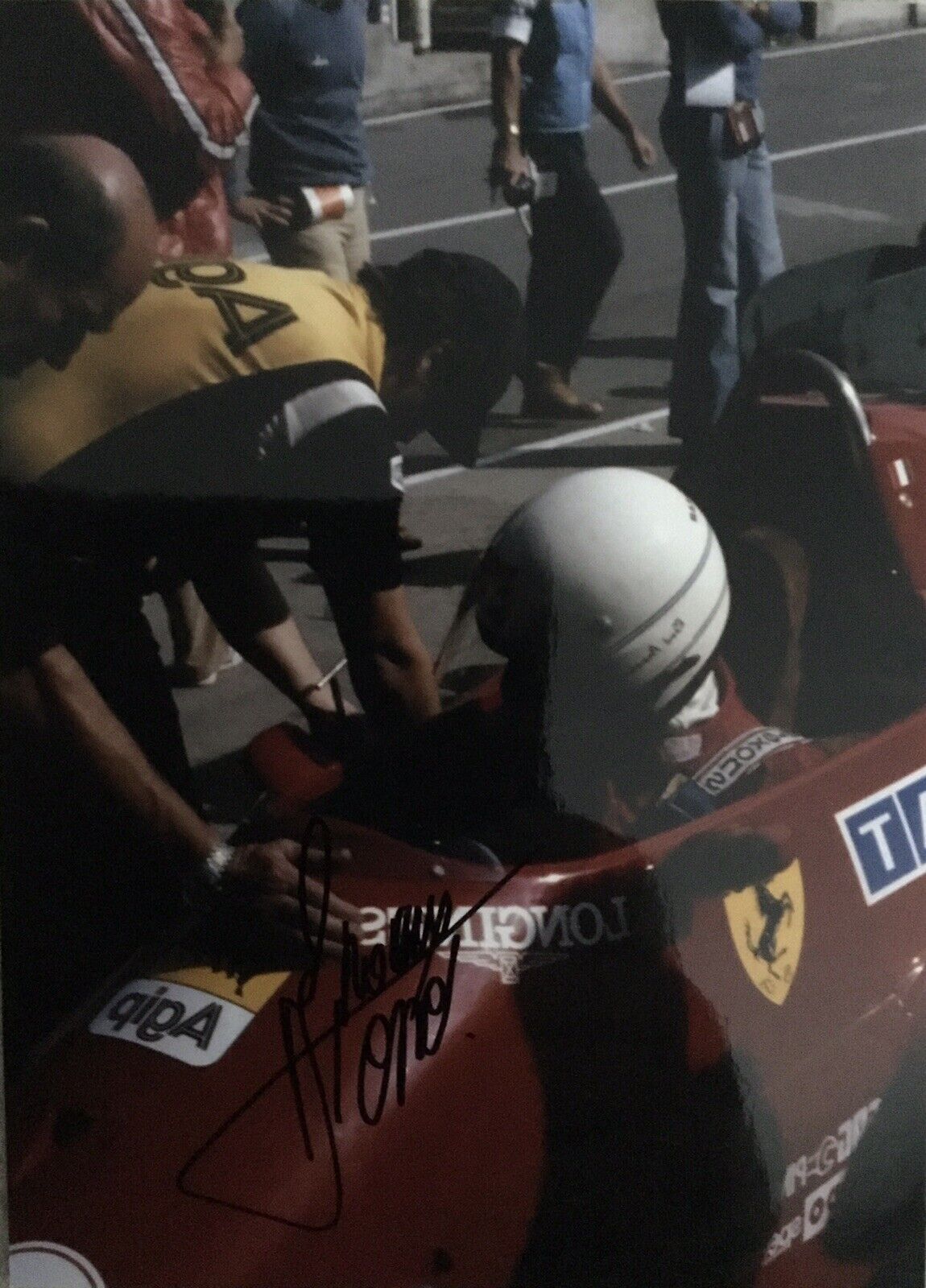 Rene Arnoux Signed Photo Poster paintinggraph