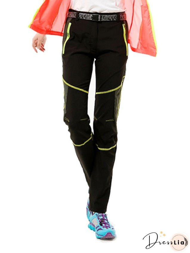 Women's Hiking Pants Trousers Patchwork Summer Outdoor Uv Resistant Breathable Quick Dry Lightweight Pants / Trousers