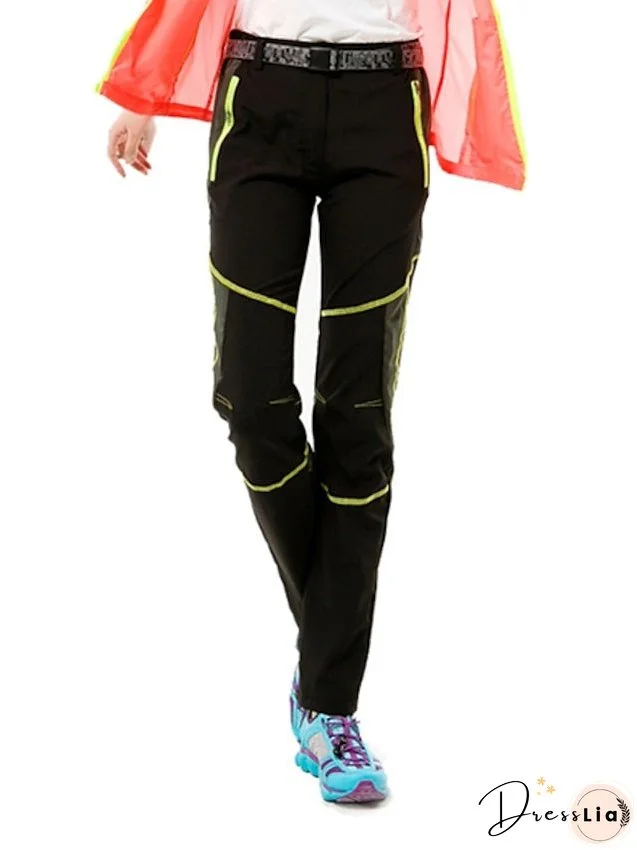 Women's Hiking Pants Trousers Patchwork Summer Outdoor Uv Resistant Breathable Quick Dry Lightweight Pants / Trousers