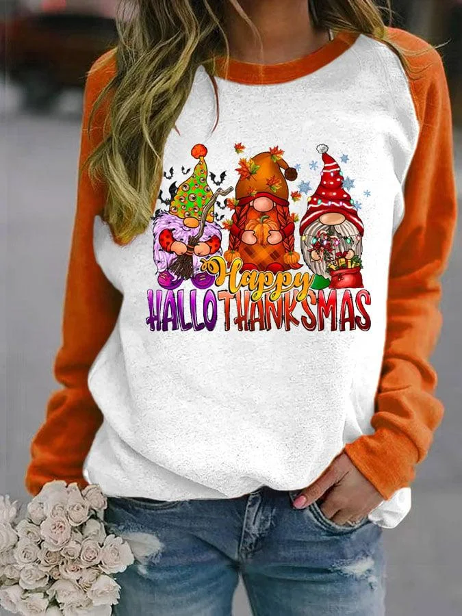 womens-happy-hallothanksmas-midget-print-sweatshirt
