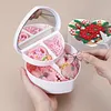 Diamond Painting Flower Heart-Shaped Jewelry Box Decorative Storage Case