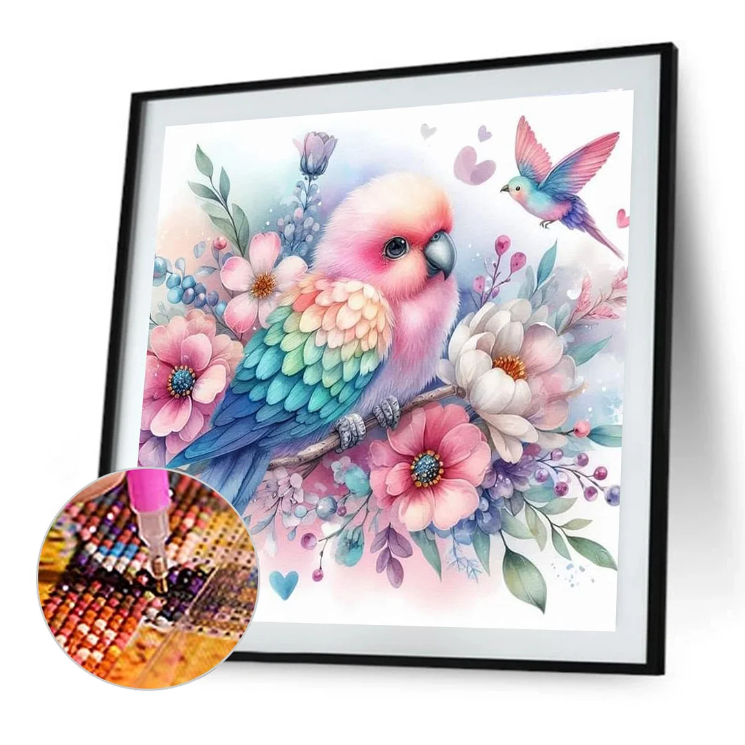 Diamond Painting - Full Round Drill - Flowers & Birds(Canvas|Canvas|30*30cm)