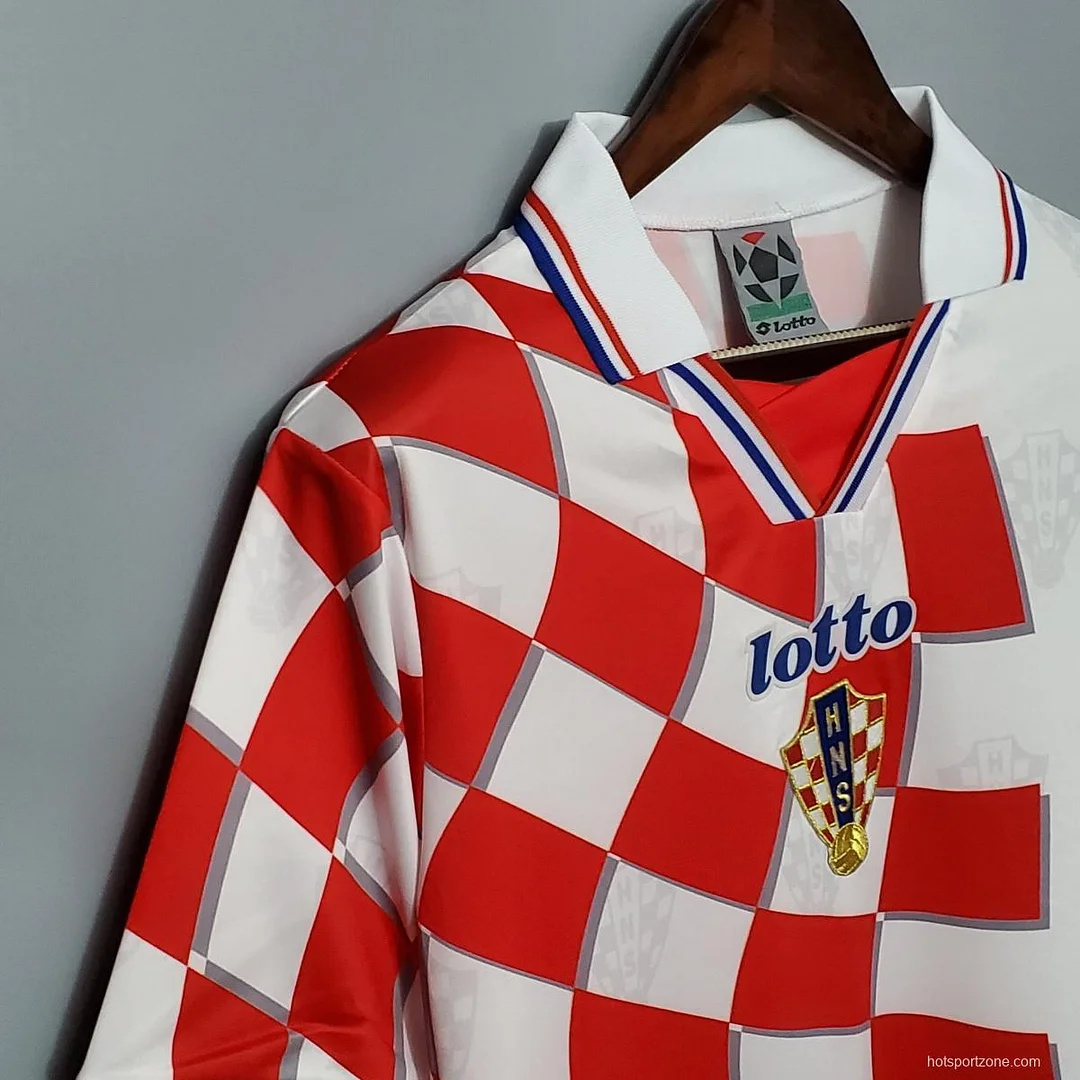 1998 Retro FIFA World Cup Croatia Home Soccer Shirt