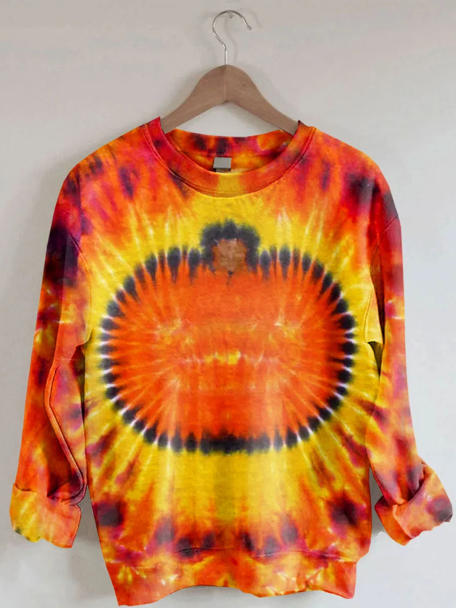Pumpkin Tie Dye Sweatshirt
