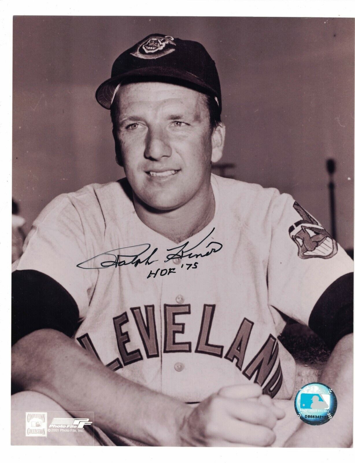 Ralph Kiner HOF Cleveland Indians Signed 8x10 Photo Poster painting W/Our COA LML130