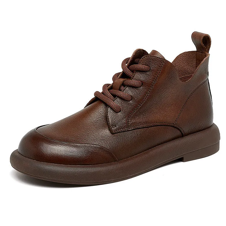Women's Martin First Layer Calf Genuine Lace Boots