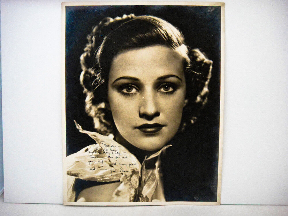 Vintage JANE FROMAN Signed Photo Poster painting - Oversized