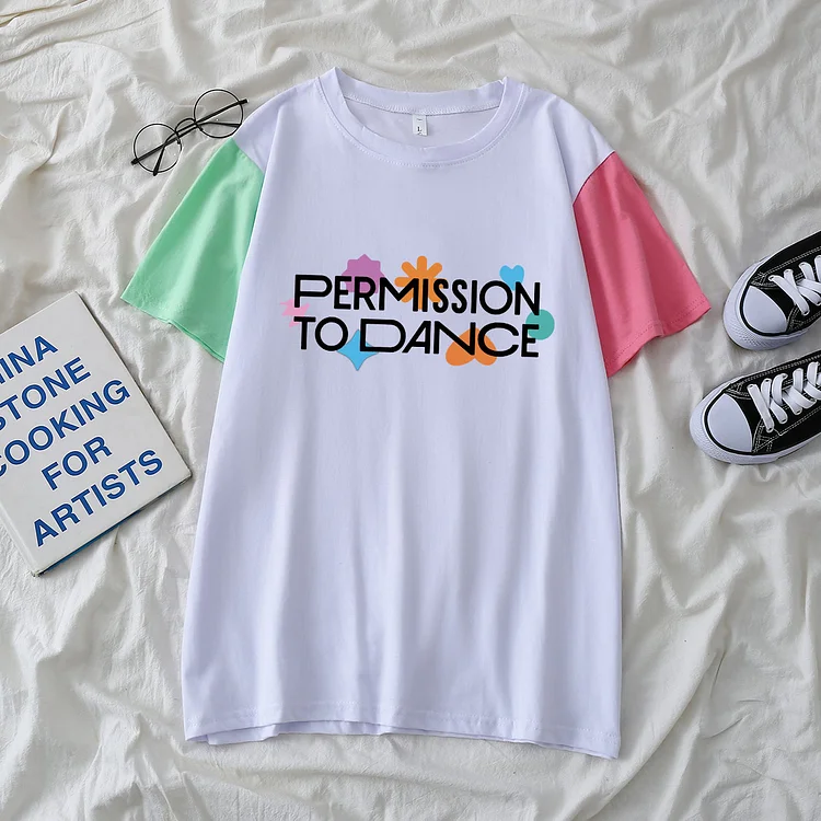 Permission To Dance Colorblock T-shirt