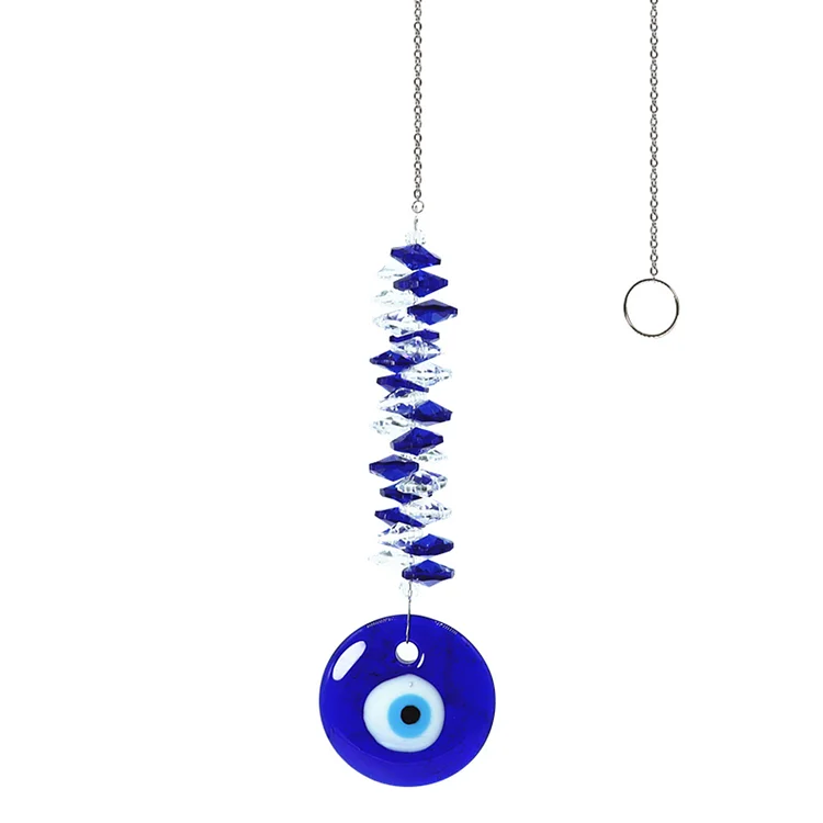 Lucky Turkish Greek Blue Eye Charm Oval Beads Pendant Car Home Amulet Gift gbfke