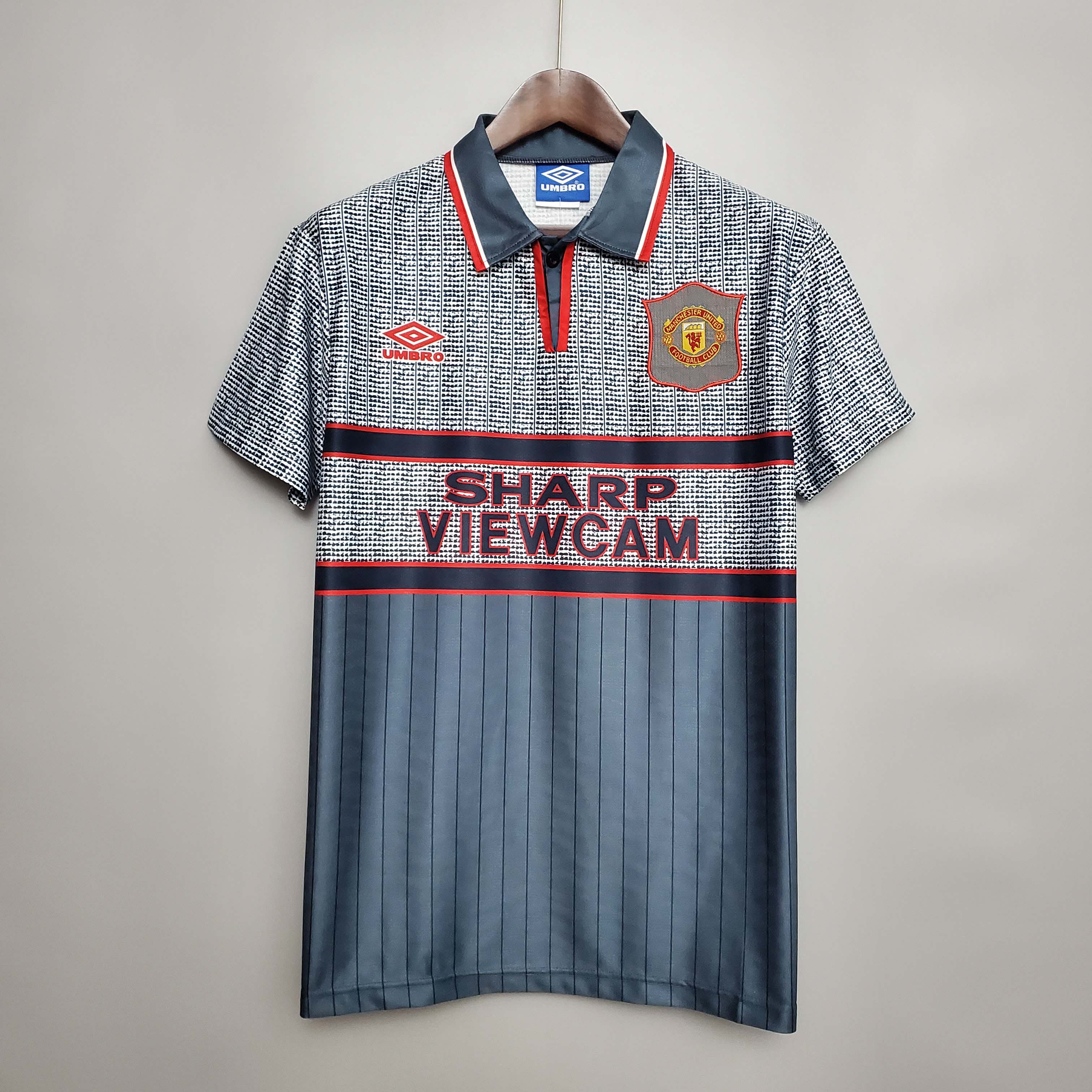 1995-1996 Retro Manchester United Away Football Shirt 1:1 Thai Quality- Maxi Kit