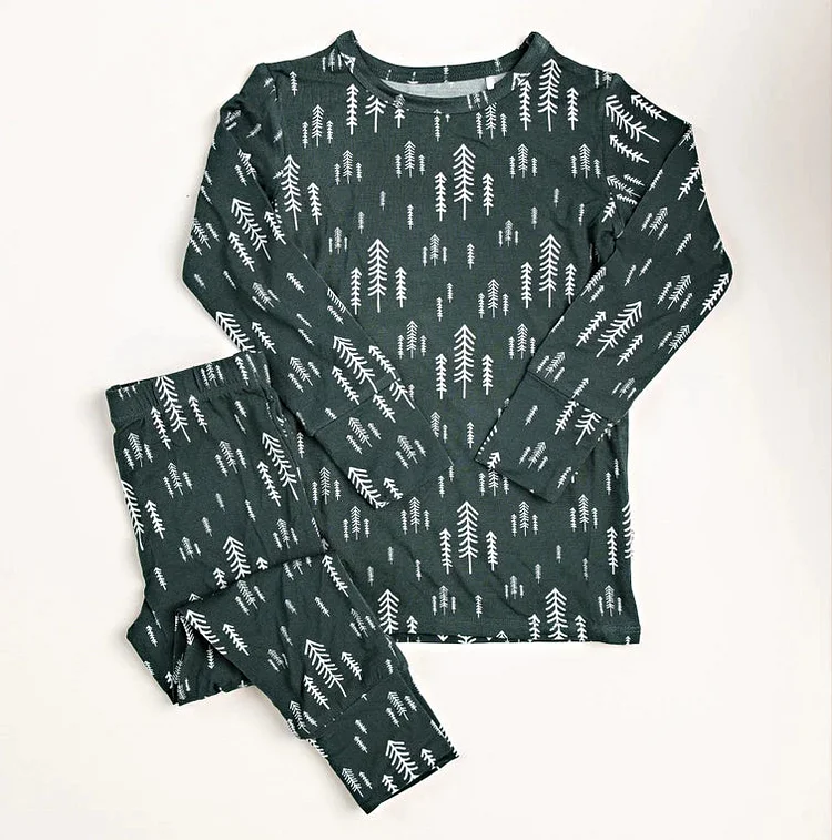 Trees Bamboo Two Piece Pajamas