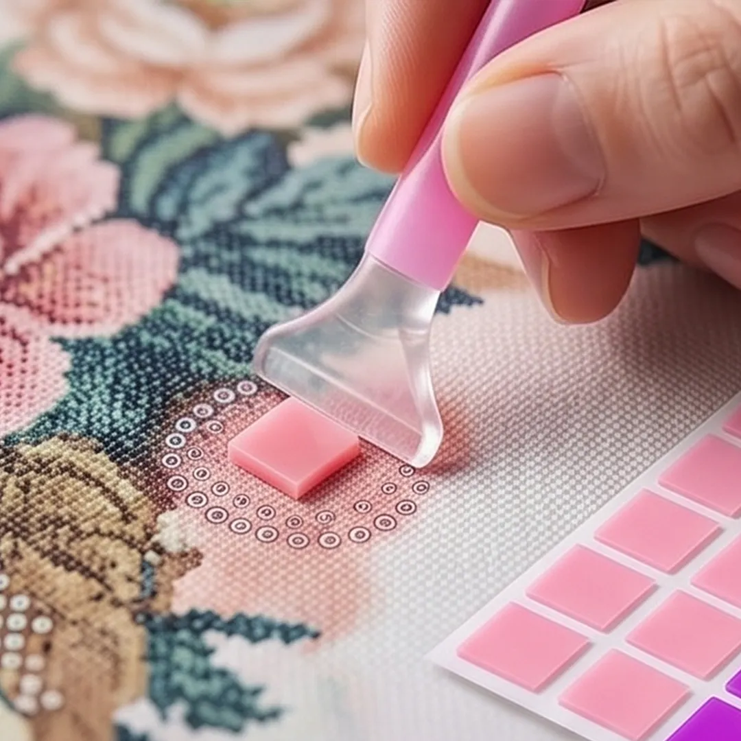 100pcs Diamond Art Wax 2.5x2.5mm Diamond Art Painting Accessories and Tools DIY Diamond Painting Wax for Family Handicraft Activities Leisure Time
