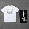 2025/2026 Real Madrid Pre-Match Training White Shirt+Shorts 1:1 Thai Quality