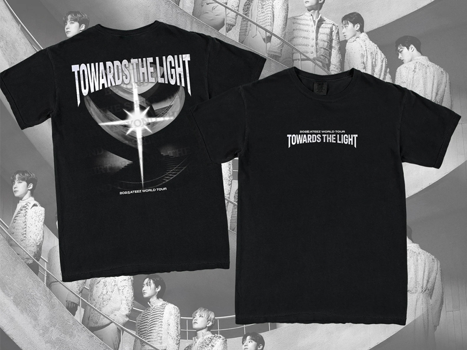 ATEEZ 2025 World Tour Towards The Light: Will To Power Simple Designed T-Shirt