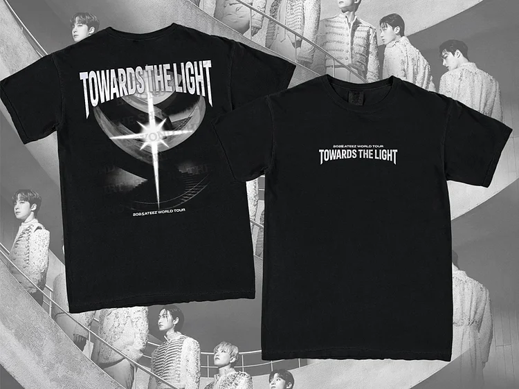 ATEEZ 2025 World Tour Towards The Light: Will To Power Simple Designed T-Shirt officialateezshop