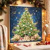 DIY Special Shape Diamond Painting Pearl Art With Inner Frame Kit 25x25cm(christmas trees)