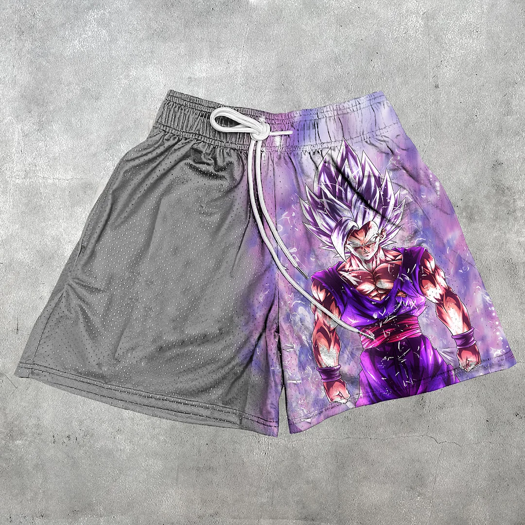 Anime Dragon Ball Casual Mesh Shorts