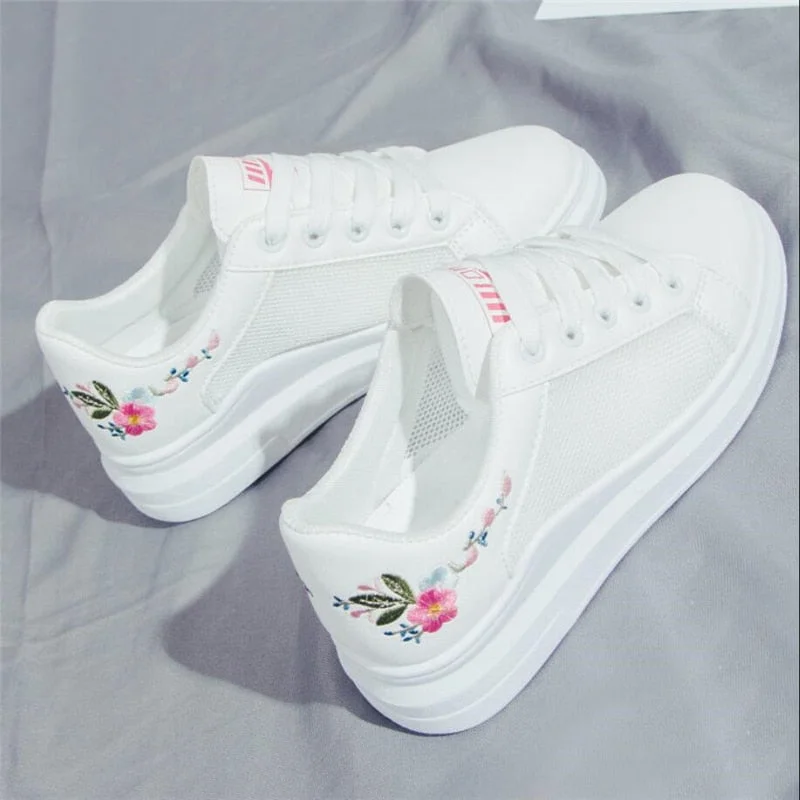 Female Flat Casual Shoes 2021 New Spring Summer Women Vulcanized Shoes Women's Shoes Sneakers White Shoes Woman Zapatillas Mujer