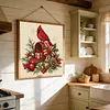 Festive Mail Cardinal DIY 14CT 2 Strands Stamped Cross Stitch Kit for Adults tapestrymarket