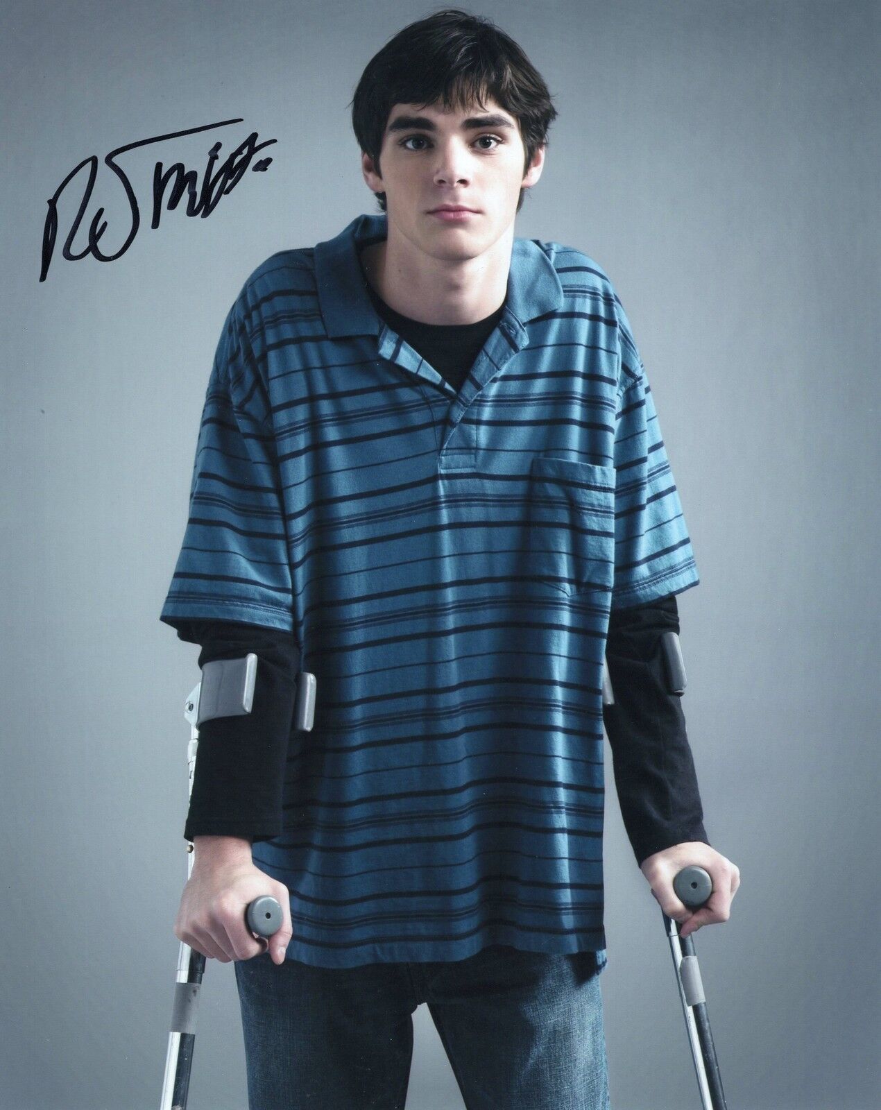 RJ Mitte Breaking Bad Walter White Jr. Signed 8x10 Photo Poster painting w/COA #14