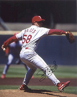 SCOTT BAILES TEXAS RANGERS ACTION SIGNED 8x10