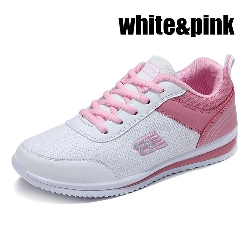 2021 Sneakers Women Shoes Flats Casual Ladies Shoes Woman Lace-Up Mesh Light Breathable Female zapatillas de deporte para mujer