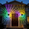 Solar Fence Lights Mandala Theme Waterproof Metal Solar Powered Deck Step Stair Lights for Garden Post Patio Decor Gifts for Women Mom