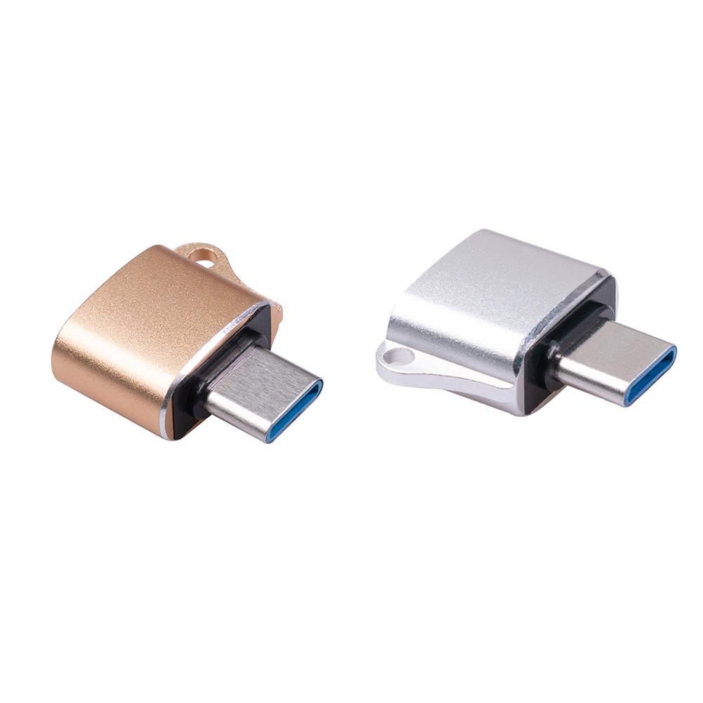 

Type-C OTG Connectors USB C Male to USB 2.0 Female Converter for Phone PC, Gold, 501 Original