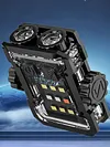 Dual LED Portable Keychain Light 600mAh USB Rechargeable Camping Pocket Lantern