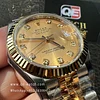 Women's Rolex Datejust 31mm Two Tone Yellow Gold on Jubilee with Gold Dial Super clone