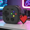 Protective Case Game Console Design Protective Skin Cover W/ Secure Lock Clip Compatible for Samsung Galaxy Buds 4/4 Pro 2026