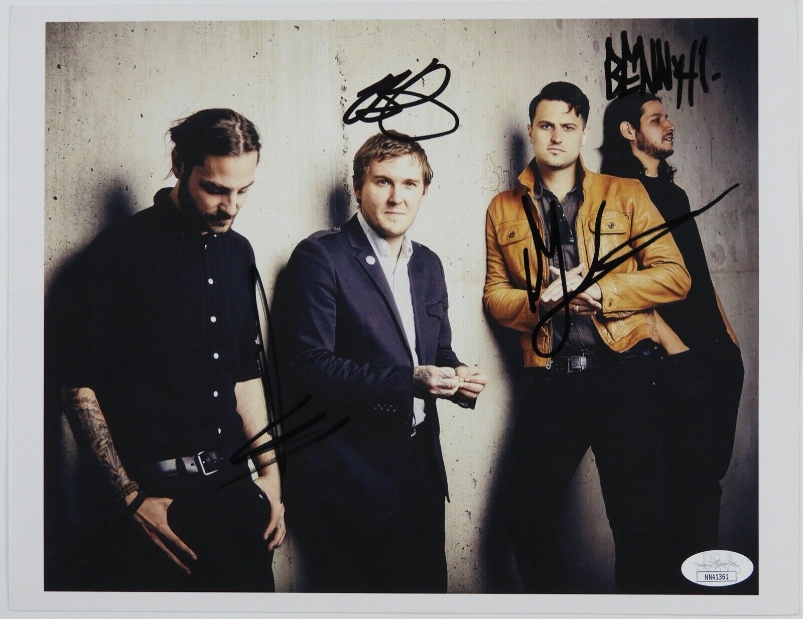 Creed Fully Signed JSA Autograph 8 x 10 Photo Poster painting Brian Marshall, Scott Phillips +